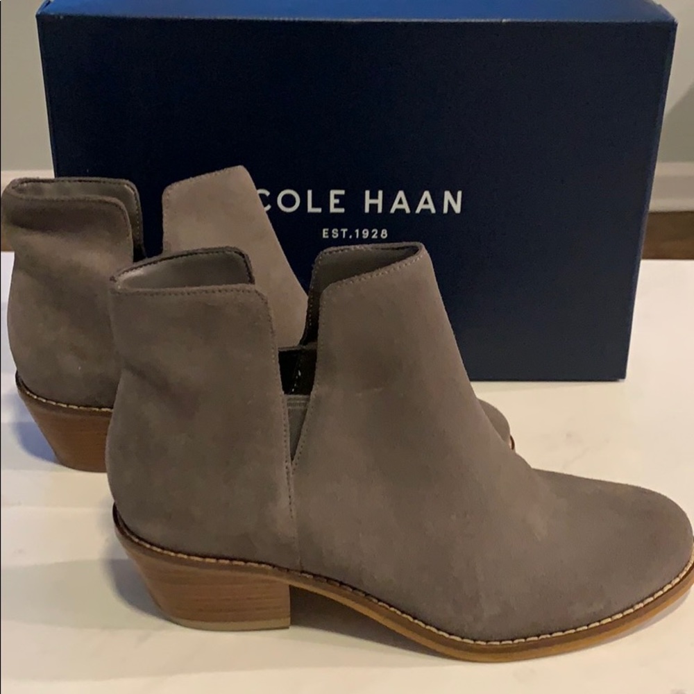 Gray Booties By Cole Haan 5M